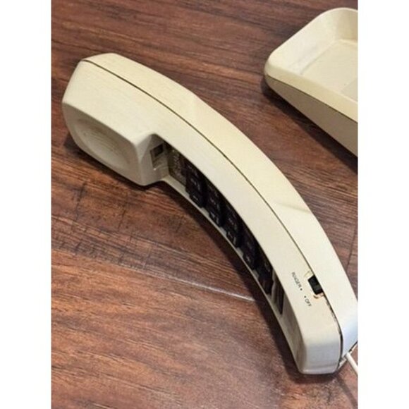 VTG MCM GTE Sigma 200 Corded Beige Handset desk wall Push Button phone Untested - Picture 5 of 8